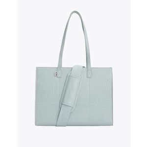 NWT BEIS Work Tote - Slate Blue/Gray - Embossed Faux Leather